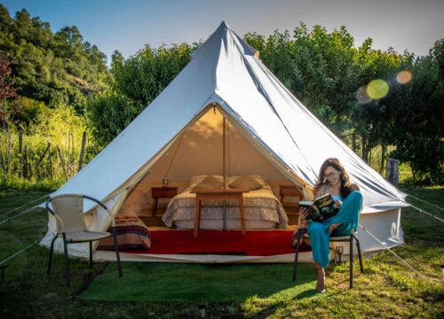 Lago Ranco - Amanecer Glamping - 1 cama 2 plazas, 2 camas 1 plaza - Carpa 1