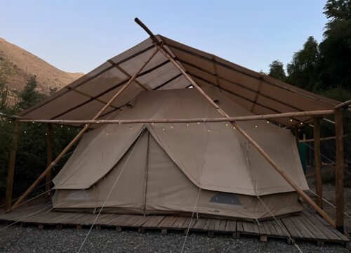 Cajón del Maipo - Ruca Maipo Glamping - 1 cama 2 plazas, 1 cama 1 plaza y 1/2, 1 sillón cama - Carpa 2