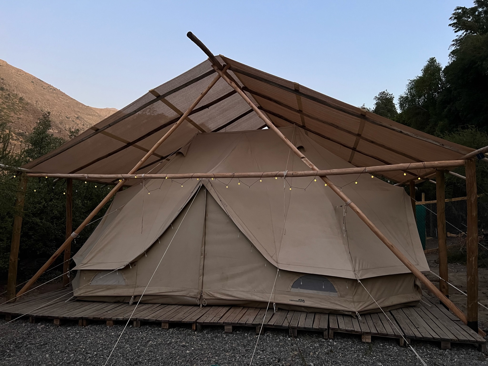 Cajón del Maipo - Ruca Maipo Glamping - 1 cama 2 plazas, 1 cama 1 plaza y 1/2, 1 sillón cama - Carpa 2