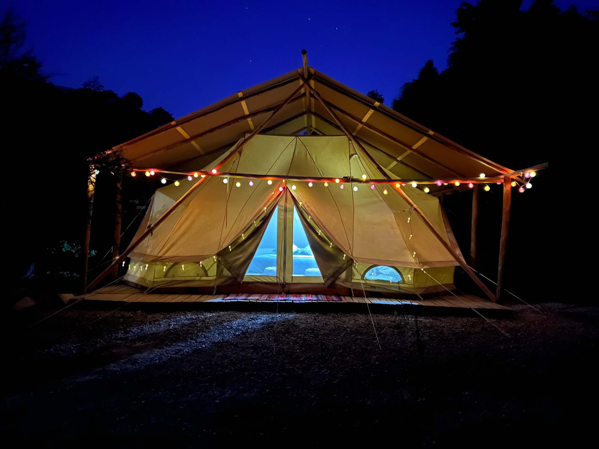 Cajón del Maipo - Ruca Maipo Glamping - 1 cama 2 plazas, 1 cama 1 plaza, 1 sillón cama - Carpa Ruca Maipo 1