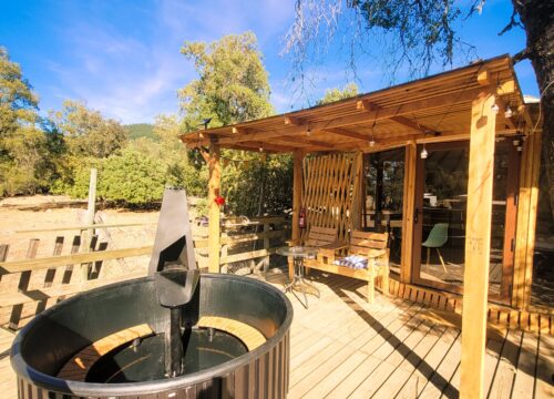 Linares- Glamping Achibueno Yurt - 1 cama Queen - 2 pax