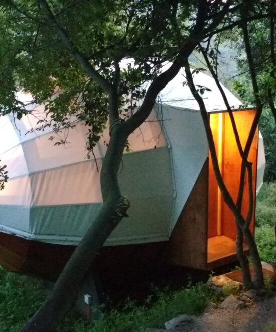 La Campana - Glamping Biosfera Lodge - 1 cama 2 plazas, 2 camas de 1 plaza - Domo Lilén